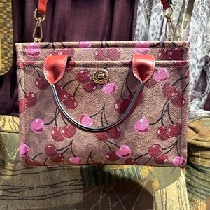 Cherry Patterned Shoulder Bag